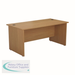 Jemini Rectangular Panel End Desk 1400x800x730mm Nova Oak KF804420