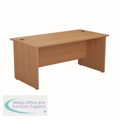 Jemini Rectangular Panel End Desk 1800x800x730mm Beech KF804529