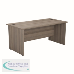 Jemini Rectangular Panel End Desk 1800x800x730mm Grey Oak KF804536