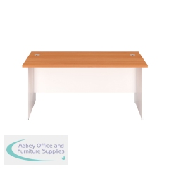 Jemini Rectangular Panel End Desk 1200x800x730mm Beech KF804642