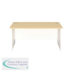 Jemini Rectangular Panel End Desk 1400x800x730mm Maple KF804741