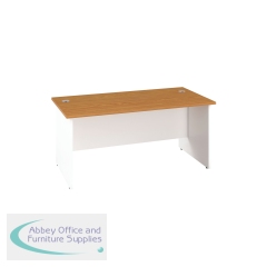 Jemini Rectangular Panel End Desk 1600x800x730mm Nova Oak KF804789