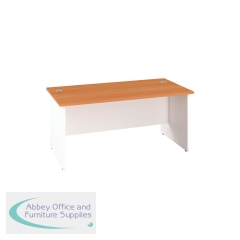 Jemini Rectangular Panel End Desk 1800x800x730mm Beech KF804826