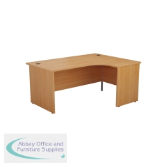 Jemini Radial Right Hand Panel End Desk 1600x1200x730mm Beech KF805069