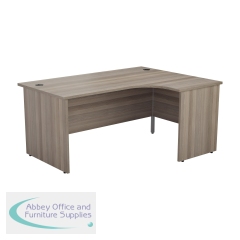 Jemini Radial Right Hand Panel End Desk 1800x1200x730mm Grey Oak KF805199