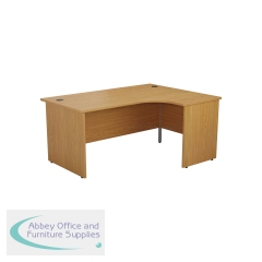 Jemini Radial Right Hand Panel End Desk 1800x1200x730mm Nova Oak KF805205