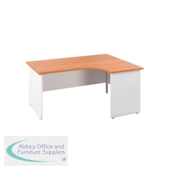 Jemini Switch Radial Right Hand 1600x1200x730mm Beech/White KF805427