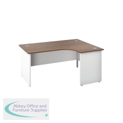 Jemini Switch Radial Right Hand 1800x1200x730mm Walnut/White KF805595