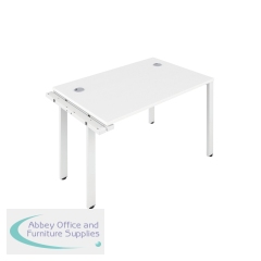 Jemini 1 Person Extension Bench Desk 1200x800x730mm White/White KF808572