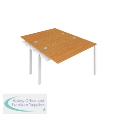 Jemini 2 Person Extension Bench Desk 1200x1600x730mm Nova Oak KF808626