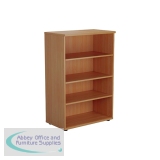Jemini Wooden Bookcase 800x450x1200mm Beech KF810216