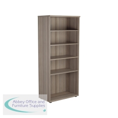 Jemini Wooden Bookcase 800x450x1800mm Grey Oak KF810995