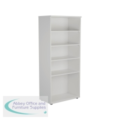 Jemini Wooden Bookcase 800x450x1800mm White KF811022
