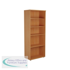Jemini Wooden Bookcase 800x450x2000mm Beech KF811039