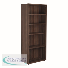 Jemini Wooden Bookcase 800x450x2000mm Dark Walnut KF811152