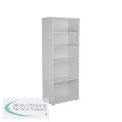 Jemini Wooden Bookcase 800x450x2000mm White KF811190