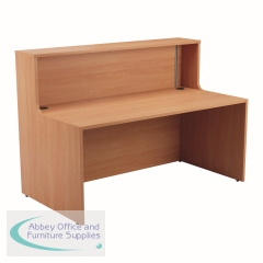 Jemini Reception Unit 1400x800x740mm Beech KF816265