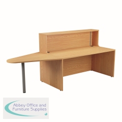 Jemini Reception Unit with Extension 1400x800x740mm Nova Oak KF816295