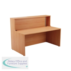 Jemini Reception Unit 1600x800x740mm Beech KF816302