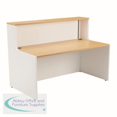 Jemini Reception Unit 1400x800x740mm Nova Oak/White KF816357