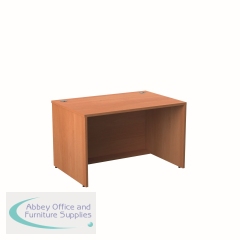 Jemini Reception Modular Straight Desk Unit 1200x800x740mm Beech KF816425