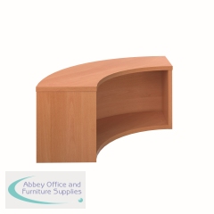 Jemini Reception Modular Corner Riser Units 800x800x400mm Beech KF816493