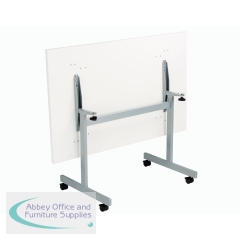 Jemini Rectangular Tilting Table 1200x700x720mm White/Silver KF816760