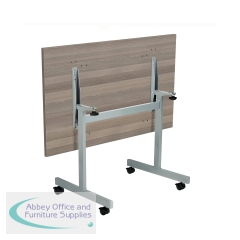 Jemini Rectangular Tilting Table 1200x800x720mm Grey Oak/Silver KF816790