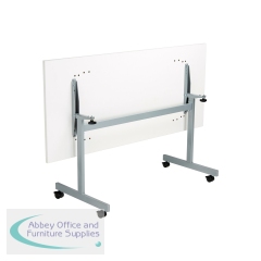 Jemini Rectangular Tilting Table 1600x800x720mm White/Silver KF816913