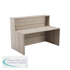 Jemini Reception Unit 1400x800x740mm Grey Oak KF818207
