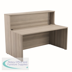 Jemini Reception Unit 1600x800x740mm Grey Oak KF818299