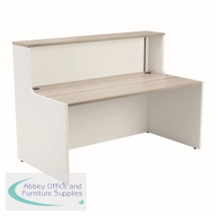 Jemini Reception Unit 1600x800x740mm Grey Oak/White KF818436