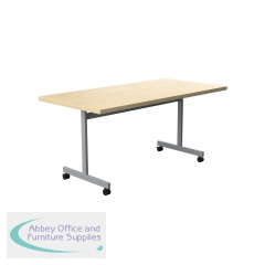 Jemini Rectangular Tilting Table 1600x800x720mm Maple/Silver KF818511