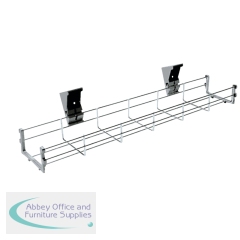 Jemini 1400mm Wire Basket for 1600mm Desks Silver KF81978