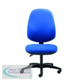 Cappela Campos High Back Posture Chair No Arms 2 Lever Mechanism Fabric Blue KF81987