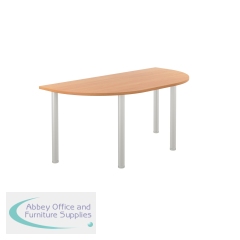 Jemini Semi Circular Multipurpose Table 1600x800x730mm Beech KF819899