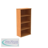 Polaris Bookcase 3 Shelf 800x400x1592mm Norwegian Beech KF821016