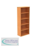 Polaris Bookcase 4 Shelf 800x400x1980mm Norwegian Beech KF821026