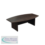 Avior Executive Boardroom Meeting Table 2400x1250x750mm Dark Walnut KF821908