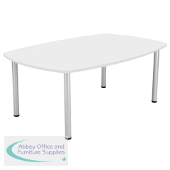 Jemini Boardroom Table Pole Leg 1800x1200x730mm White KF821922