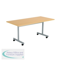 Jemini Rectangular Tilting Table 1600x800x730mm Nova Oak/Silver KF822411