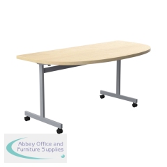 Jemini D-End Tilt Table 1600x800x720mm Maple/Silver KF822509