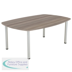 Jemini One Fraction Plus Boardroom Table 1800x1200x730mm Grey Oak KF822581