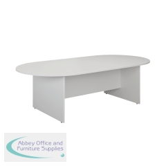 Jemini D-End Meeting Table 1800x1000x730mm White KF822677