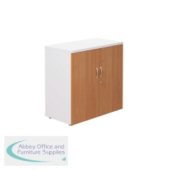 Jemini Cupboard 800x450x800mm White/Beech KF822684