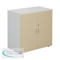 Jemini Cupboard 800x450x800mm White/Maple KF822714