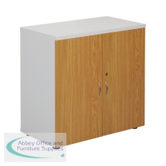 Jemini Cupboard 800x450x800mm White/Nova Oak KF822721
