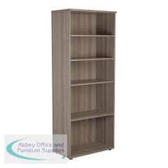 Jemini Wooden Bookcase 800x450x2000mm Grey Oak KF822891