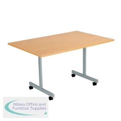 Jemini Rectangular Mobile Tilting Table 1200x800x720mm Beech KF823002