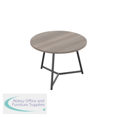 Jemini Trinity Low Table 600x600x435mm Grey Oak/Black KF823384